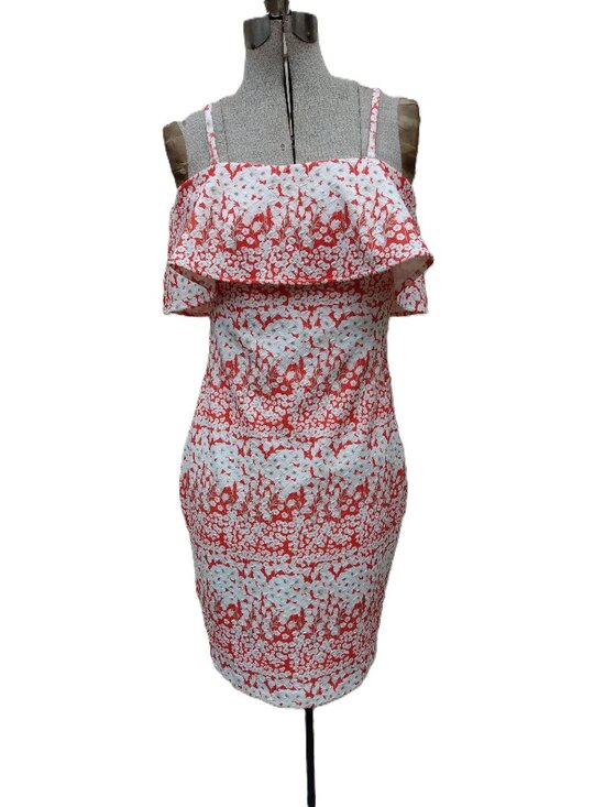 Guess Dresses & Skirts - Flounce Ruffle Dress by Guess Los Angeles Size 6 Bodycon